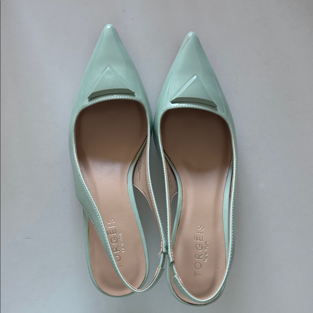 Torgeis Mint Green Women's Slingback Shoes